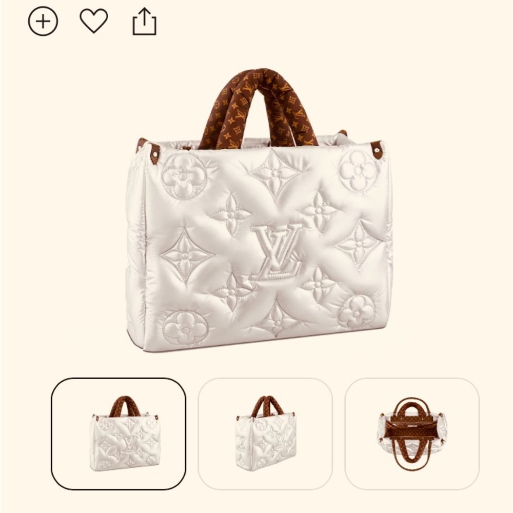 LOUIS VUITTON SILVER ONTHEGOBAG